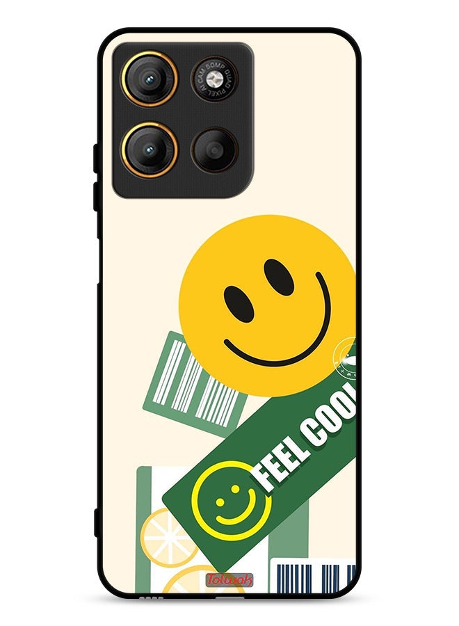 Tolwak Motorola Moto G15 Protective Case Cover Feel Cool Sticker
