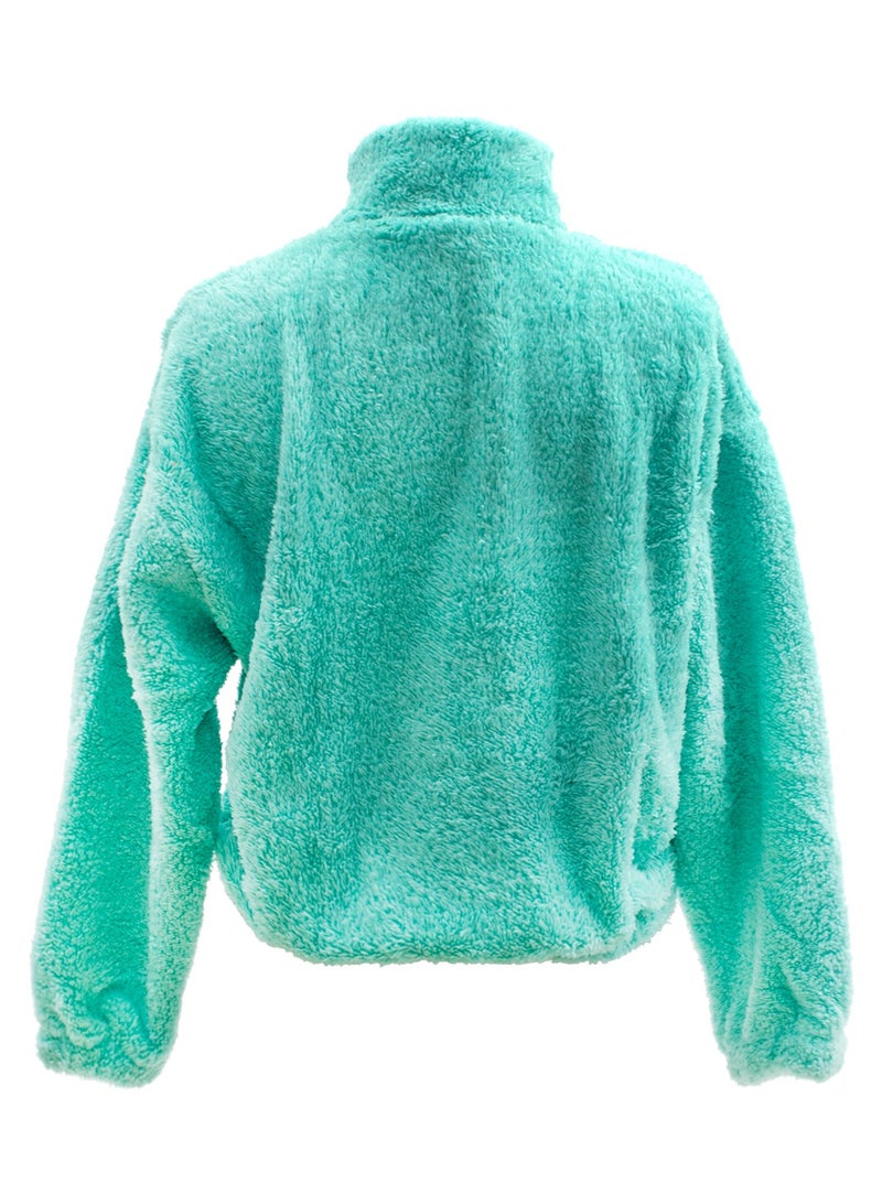 Anemoss Womens Fleece Jacket, Quarter Zip, Classic Fit, Long Sleeve, Super Soft, Lightweight, Cute, Warm, Women’s Fleece Pullover, For Spring and Winter, Size S  - Image 4