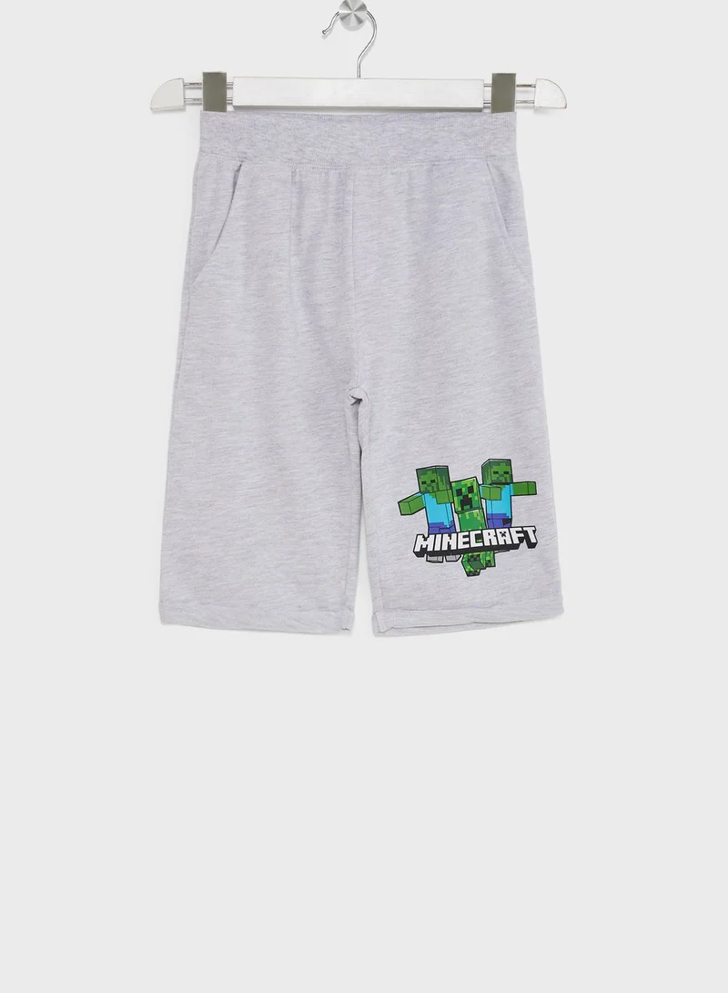 MINECRAFT Minecraft Boys Printed Shorts
