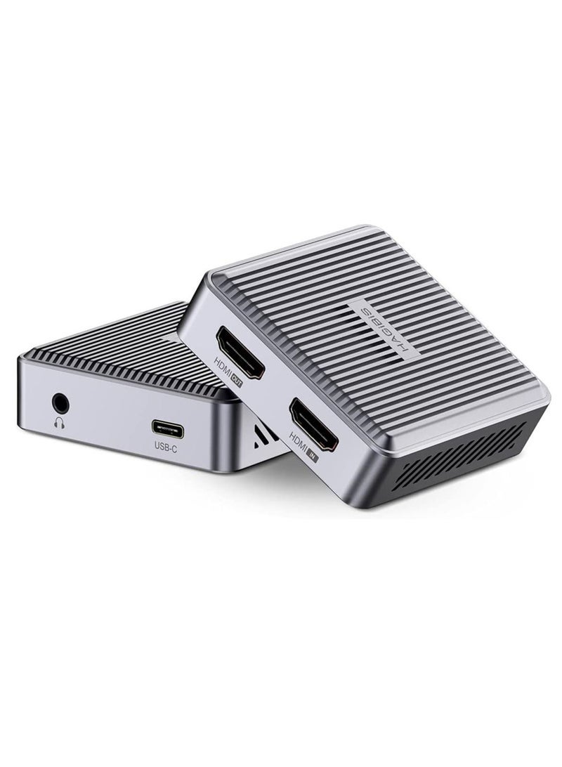 Video Capture Card with 4K Loop Out, 60Fps HDMI Capture to USB-C 1080P Record with Audio for Switch Xbox PS4/5 Live Streaming Broadcasting Recording via DSLR Camcorder Action Cam OBS - Image 2