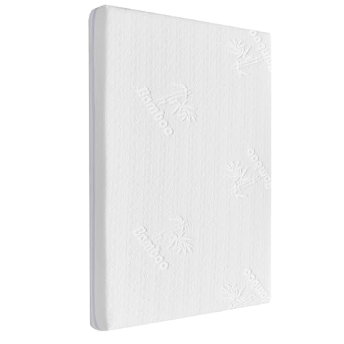 AOHWIDER 41x29 pack n play mattress for 4moms: 1.5" Thick Bamboo Cover,Gel Memory Foam pack and play mattress pad for 4moms Breeze Plus Portable & 4moms Breeze GO Portable &Travel playpen - All-Season Design - Image 1