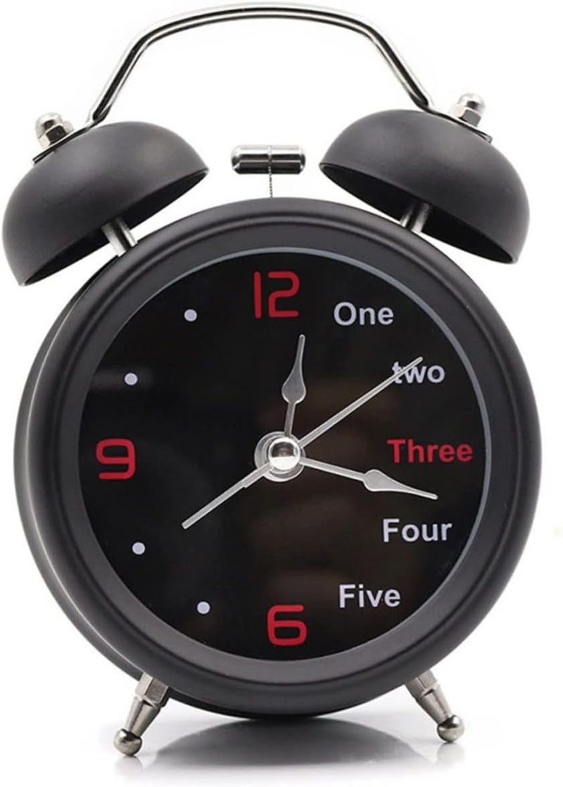 klarako Twin Battery -inch Operated Bell Black Clock Loud - - Image 1