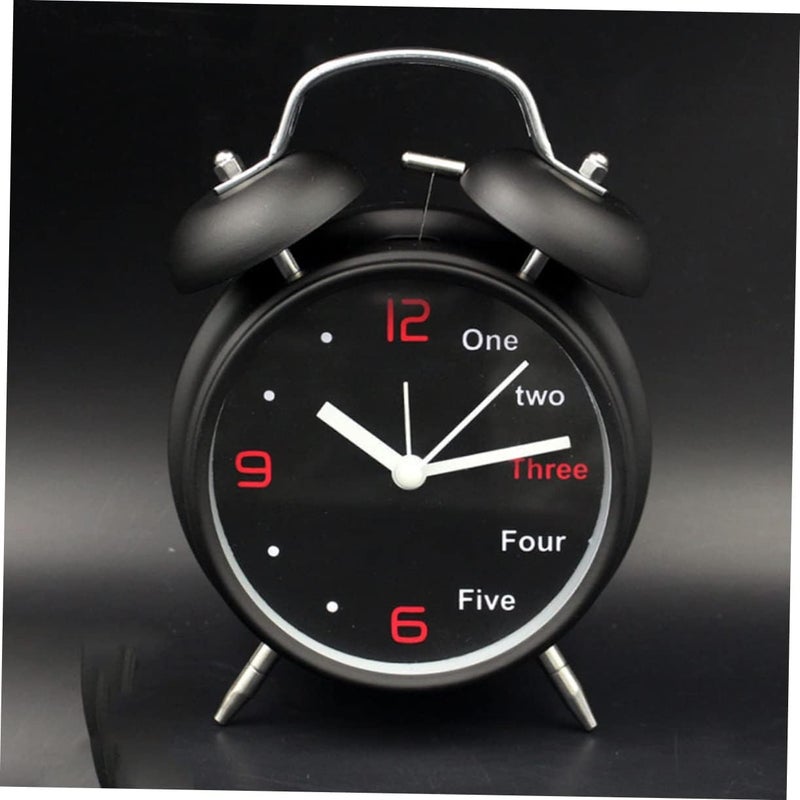 klarako Twin Battery -inch Operated Bell Black Clock Loud - - Image 3