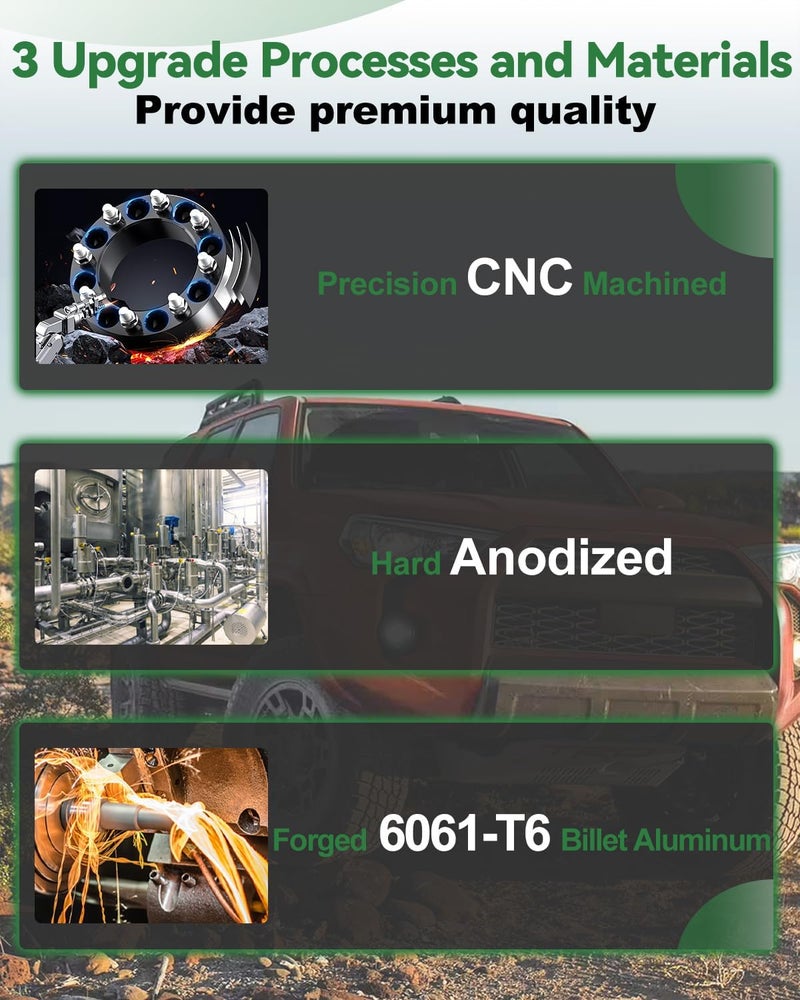 EZISOE 2 pcs 8x6.5 Wheel Spacers for Ram 2500 3500 and F-250 F-350 - 2 Inch Thickness - Image 4