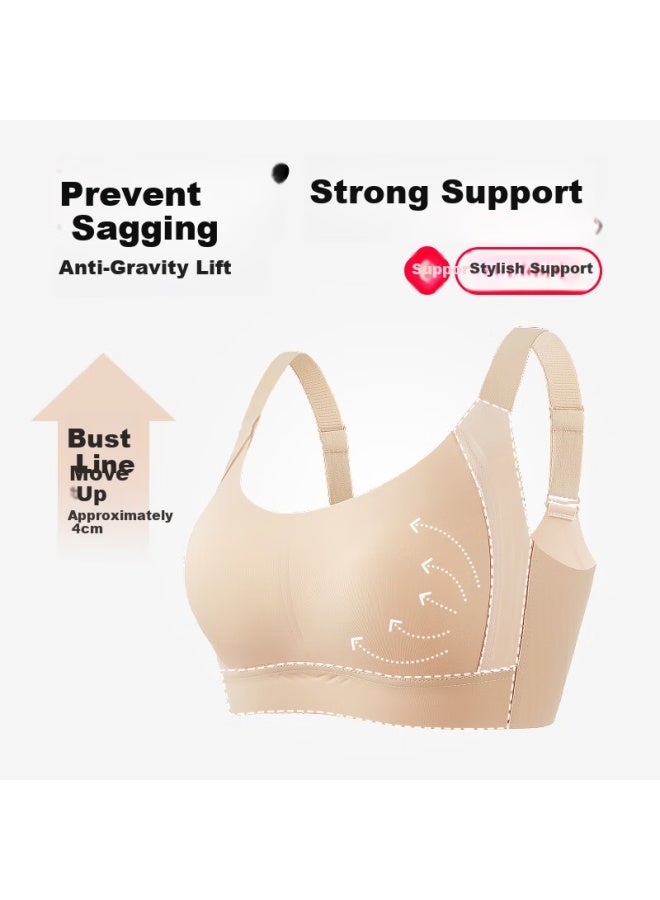 Finseech Fenshique Thin Trace Full Coverage Bra Large Size Slimming Anti-Sagging Side Breast Reduction Bra Light Purple 3Xl - Image 2