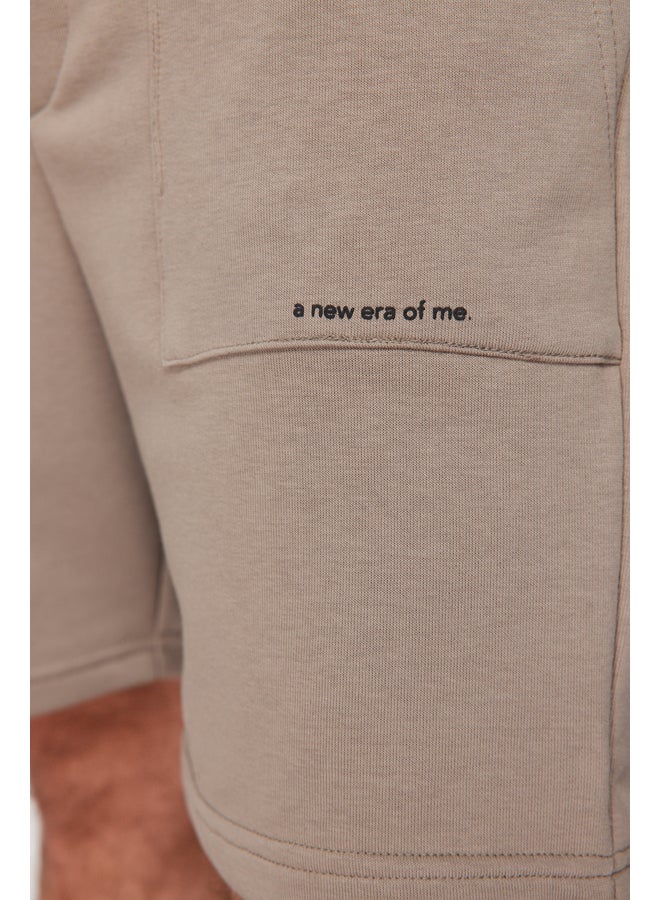 trendyol Men's Regular Cut Text Printed Shorts & Bermuda TMNSS24SR00056 - Image 5