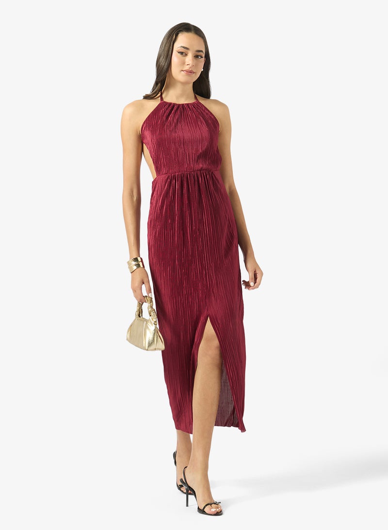 Ginger Strappy Ruffle Detail Slip Dress - Image 4