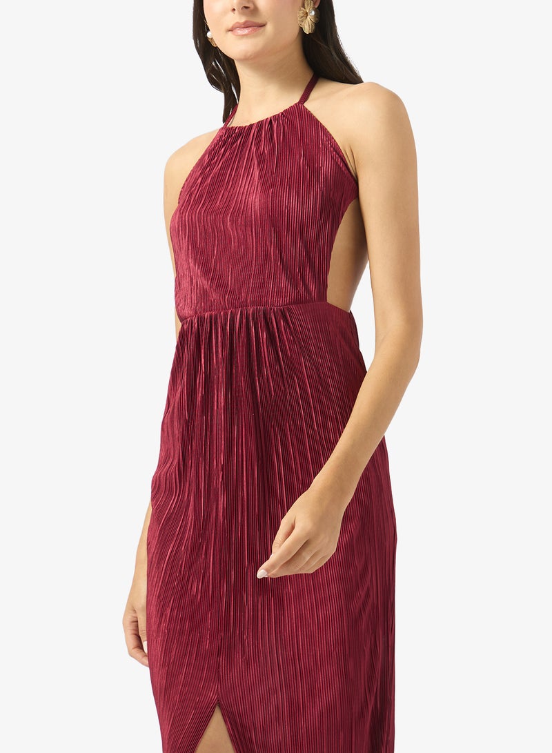 Ginger Strappy Ruffle Detail Slip Dress - Image 3