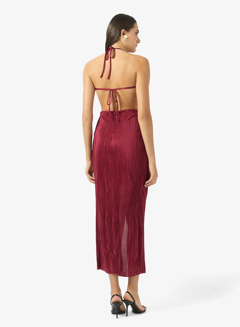 Ginger Strappy Ruffle Detail Slip Dress