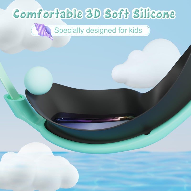 VegoVia 2 Pack Swim Goggles for Kids 6-14, Swimming Pool Goggles for Kids 8-14, Anti-Fog UV Protection for Toddler Youth Teens Boys Girls 6-14, 180Â°Wide View No Leaking for Pool Beach - Image 4