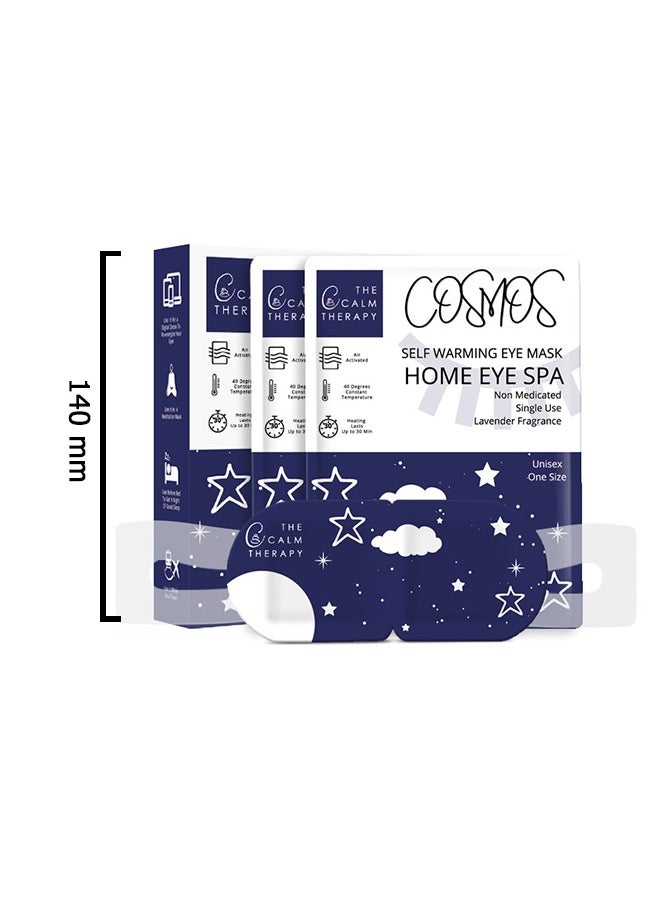 COSMOS Steam Warm Eye Mask, Disposable Self Heated Eye Mask, Eye Mask for Dark Circles and Pressure Relief  - Image 2