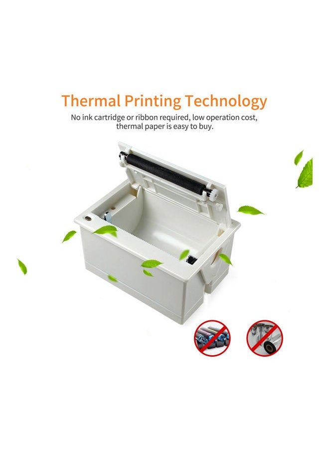 NIBEMINENT Mini 58mm Embedded Thermal Printer White  - Image 4