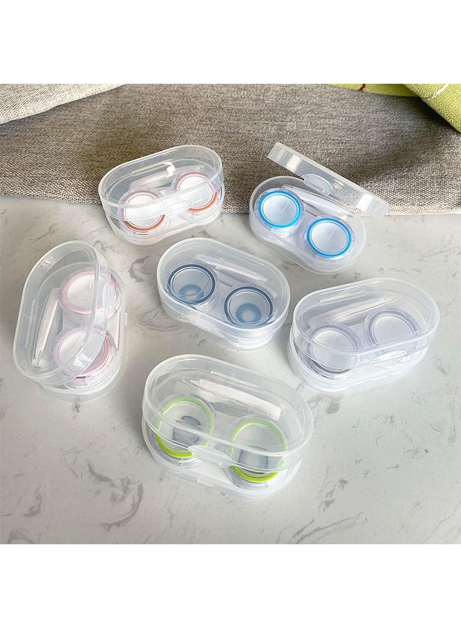 Quantum 5 Pcs Portable Contact Lens Case with Built-in Tweezers and Solution Holder - Leak-Proof Clear Storage Box - Contact Lens Cases Travel Kit for Daily Wear Travel and Outdoor Activities (5 Colors) - Image 5