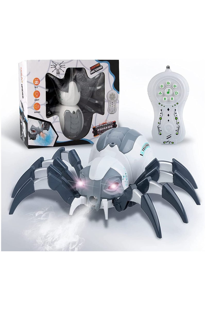 Remote Control Mechanical Spider Toy Realistic design with light and sound effects and steam spray A fun and exciting experience for fans of action and adventure games Perfect as a gift for children and exotic animal lovers! - Image 1