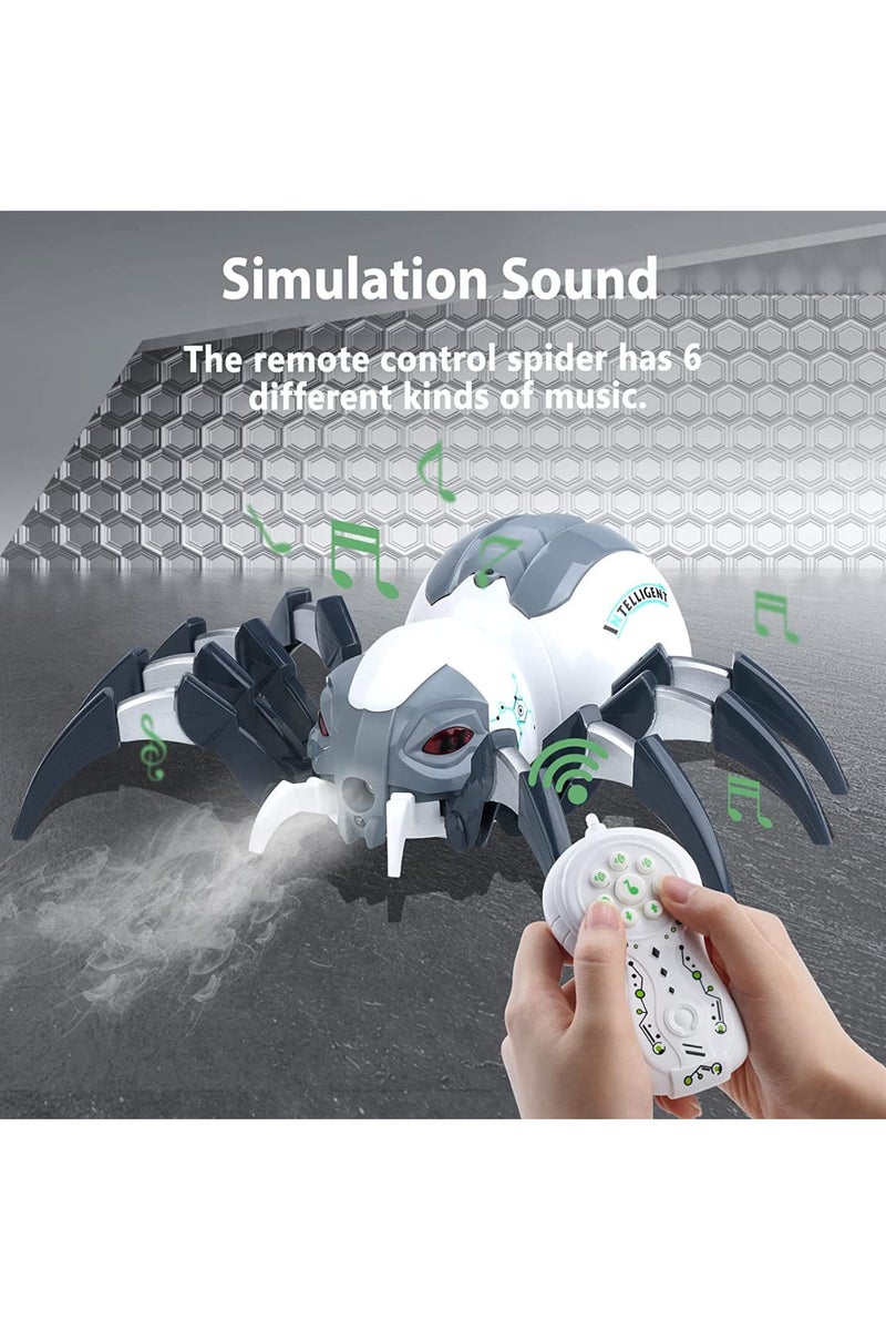 Remote Control Mechanical Spider Toy Realistic design with light and sound effects and steam spray A fun and exciting experience for fans of action and adventure games Perfect as a gift for children and exotic animal lovers! - Image 5