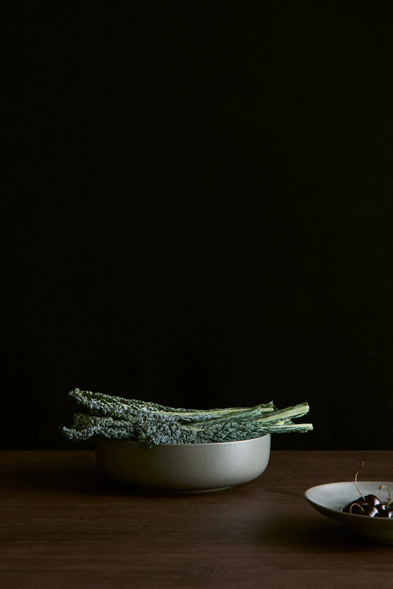 اتش اند ام سلطانية تقديم فخارية بطلاء تفاعلي