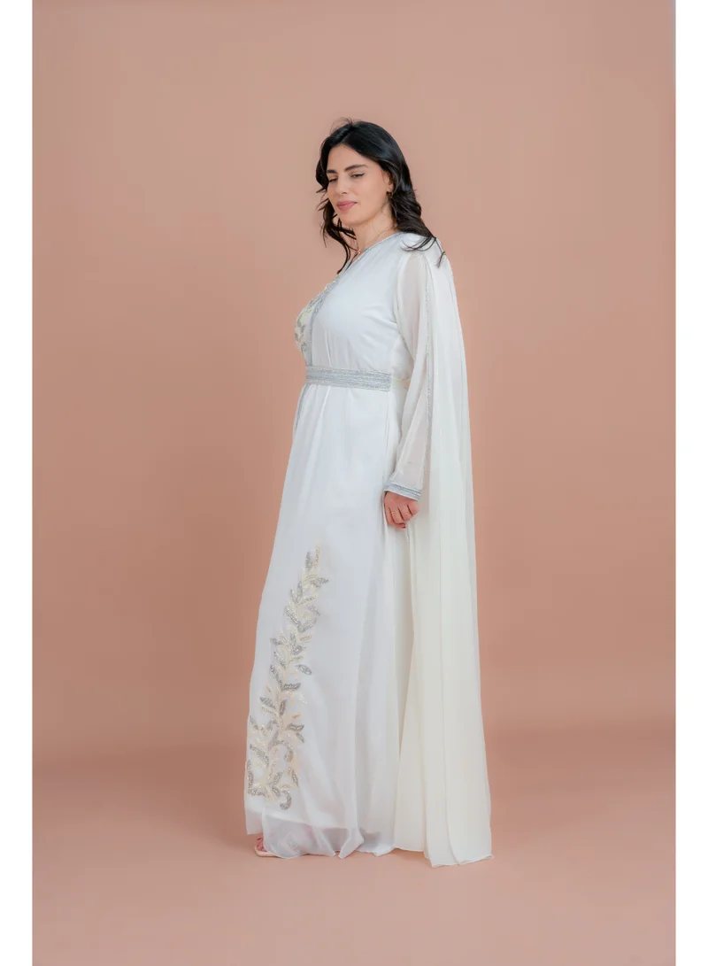 IKKXA Belted Elegant 2-Piece Kaftan