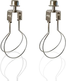 HSIULMY HSIULMY 2 Pack Lamp Shade Holder, Lamp Shade Light Bulb Clip Adapter with Shade Attaching Finial Top  - Image 1