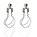 HSIULMY HSIULMY 2 Pack Lamp Shade Holder, Lamp Shade Light Bulb Clip Adapter with Shade Attaching Finial Top  - Image 2