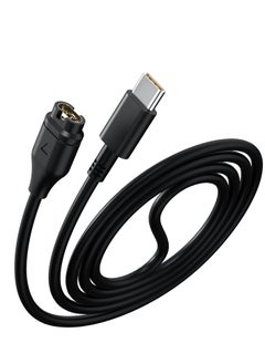 SYOSI Charger Cable for Garmin Watches Fenix7 5x 6 6x 6s Pro, Etc., Type C Interface Charging Cable 1m Long Universal Portable Replacement Watch Data Cable (black)  - Image 1