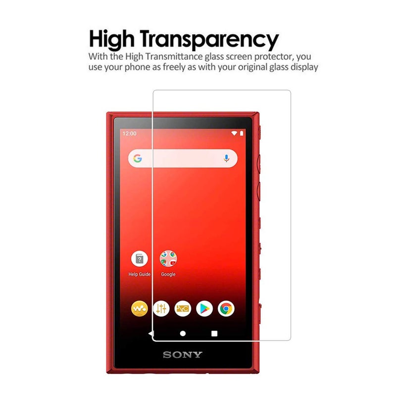 Zshion Glass Screen Protector for SONY NW-A100 NW-A100TPS / NW-A105 / NW-A105HN / NW-A106 / NW-A107-9H Tempered Glass - Anti-Fingerprint - Bubble-Free Installation -Ultra-Thin Design [2 Pack] - Image 3