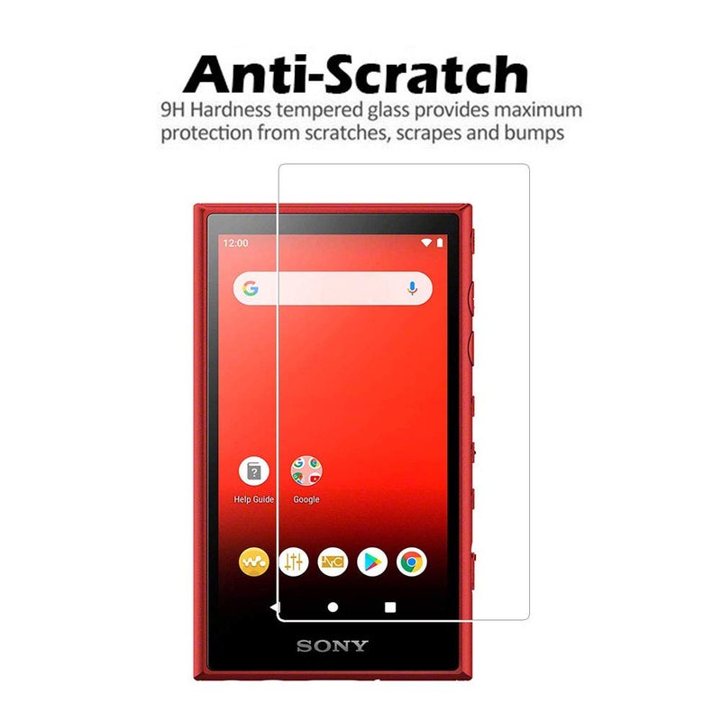 Zshion Glass Screen Protector for SONY NW-A100 NW-A100TPS / NW-A105 / NW-A105HN / NW-A106 / NW-A107-9H Tempered Glass - Anti-Fingerprint - Bubble-Free Installation -Ultra-Thin Design [2 Pack] - Image 4