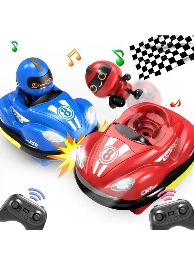 DWIRCTOYS 2 حزمة التحكم عن بعد سيارات الوفير اللعب للأعمار 5-7 طفل، RC إخراج سيارة الوفير مع الضوء والصوت، RC معركة سباق المركبات الأطفال الصغار لعب للأطفال الصغار لعب الأولاد الفتيات سن 3-4 عيد الهالوين