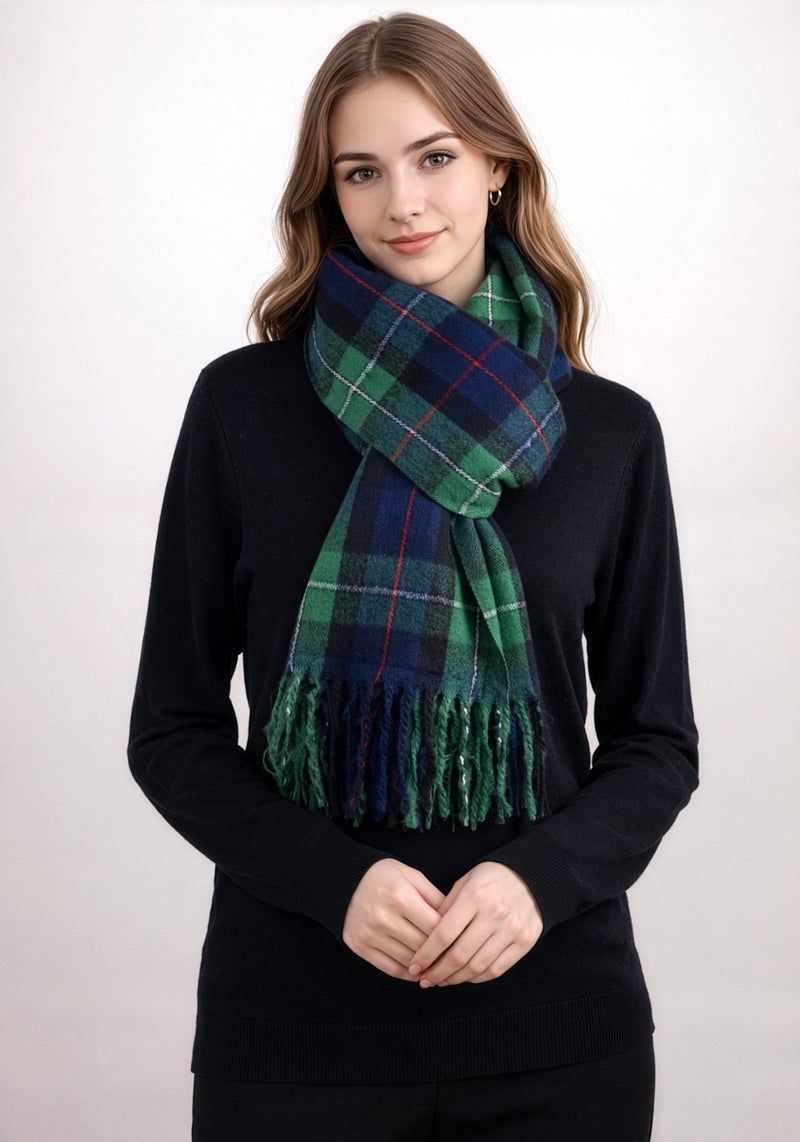 Achillea Long & Wide Scottish Tartan Plaid Shawl Wrap â€“ Soft Cashmere Feel Winter Scarf, Outlander-Inspired Christmas Gift (Mackenzie Modern) - Image 2
