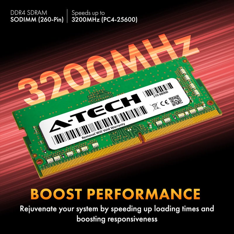 A-Tech 8GB DDR4 3200 MHz SODIMM PC4-25600 (PC4-3200AA) CL22 Non-ECC Laptop RAM Memory Module - Image 3