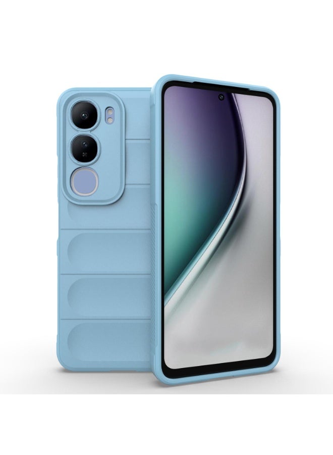 Premium Protection Back Silicone Case Compatible with Vivo Y19s/Y29 5G Magic Shield Shockproof Case with Camera Protection (Baby blue)  - Image 1