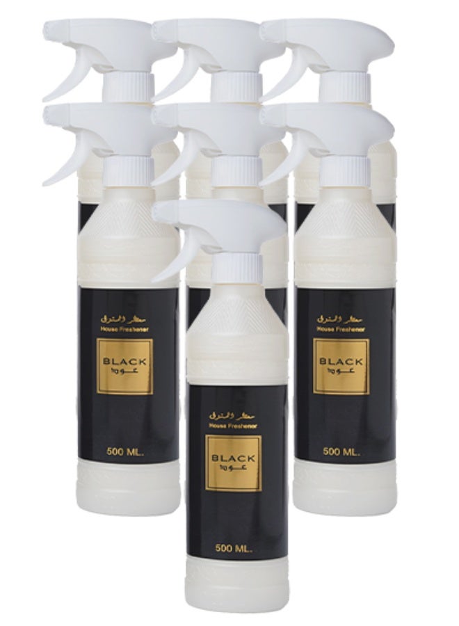 Banafa 7 Pieces Black Oud House Freshener 500ml - Image 1