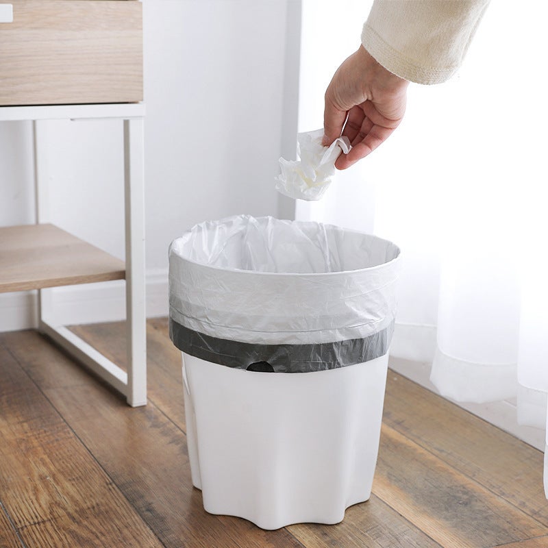 Household Large Disposable Color Drawstring Garbage Bag Point-Break Automatic Shrink Non-Dirty Hand Portable Garbage Bag - Image 5