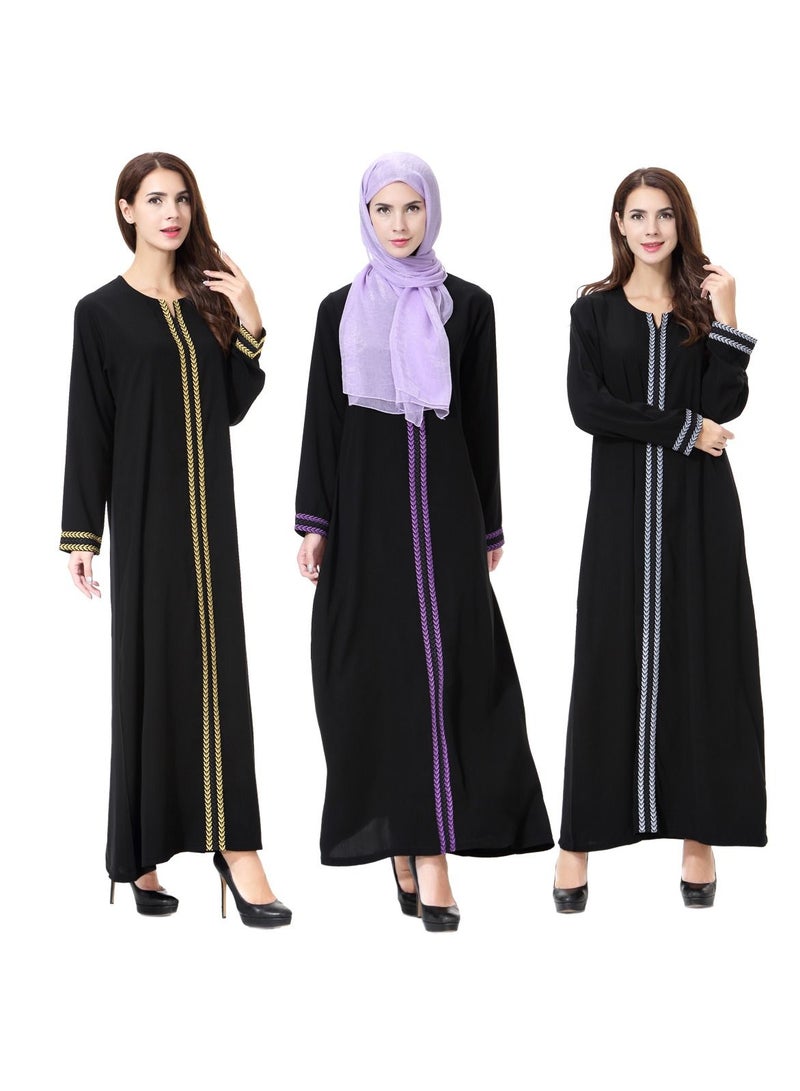Loquat Muslim Lady wool peach Dress - Image 4