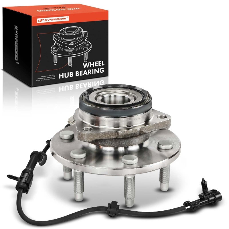 A-Premium APremium Front Wheel Bearing and Hub Assembly with ABS 6Lug Compatible with AWD4WD Chevy GMC Cadillac 19992007 Silverado 1500 Sierra Avalanche Suburban Yukon XL 1500 Escalade ESV EXT - Image 3