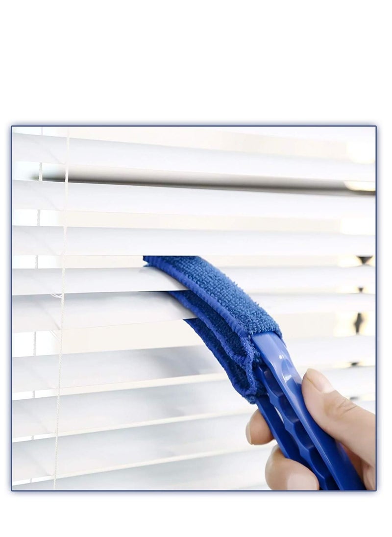 KASTWAVE - 2 Pack Window Blind Cleaner Duster Tool with 6 Each Microfiber Sleeves, Blind Cleaner Tools for Window Blinds, Jalousie Shutter, Air Conditioner - Image 1