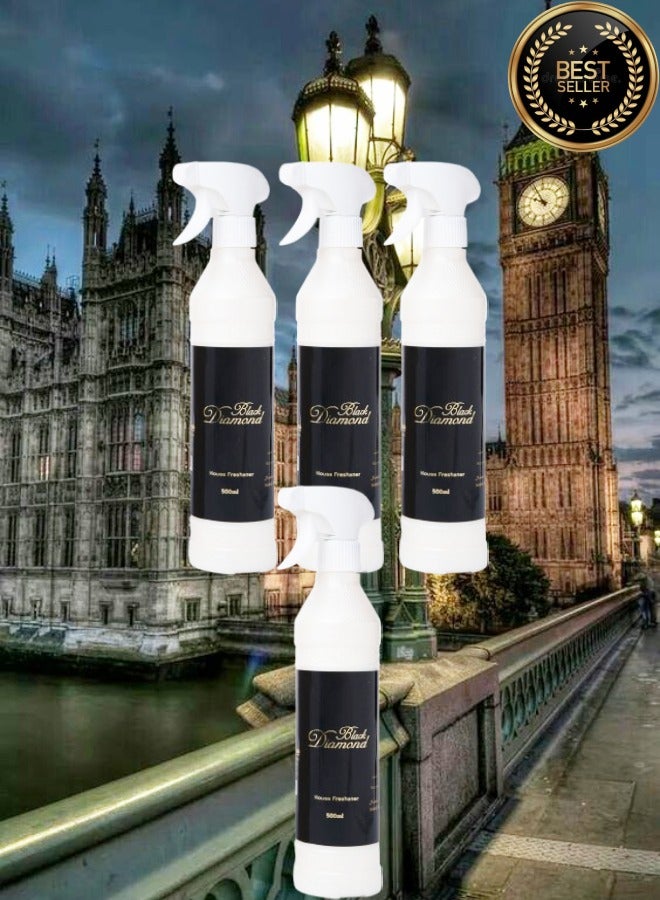 Banafa 4 Pieces Black Diamond House Freshener - Image 1