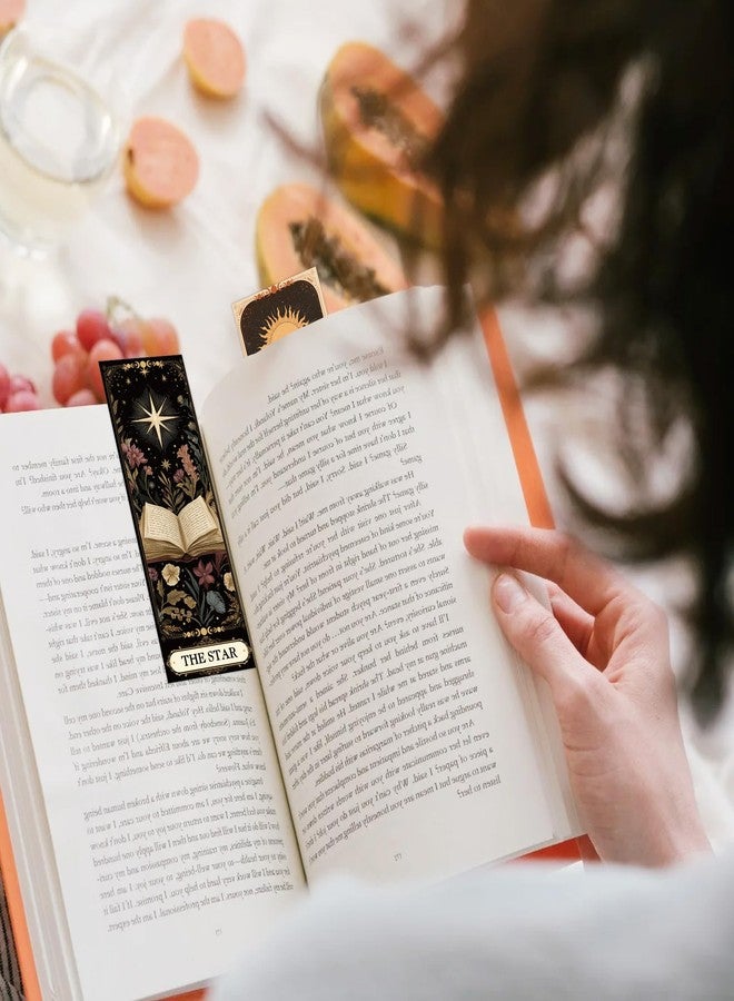 RUBOAOA 60 Pcs Tarot Fantasy Bookmarks, Dark Romance Book Marks for Reading Women Book Lovers, Witchy Aesthetic Page Marker Clips for Gothic Romance Novel or Bookish Gifts - Image 5