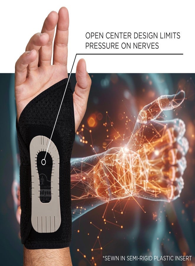 Ergodyne ProFlex 4005 Wrist Brace, Splint Open Stay for Structured Wrist Support, Adjustable Single Strap - Image 4