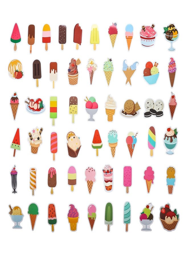 Cleverplay 100 Pack Ice Cream Stickers,Ice Cream Party Favors, Birthday Decorations Gifts - Image 2