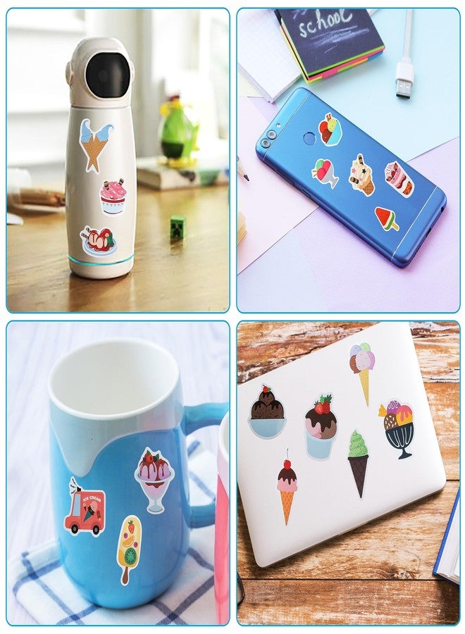 Cleverplay 100 Pack Ice Cream Stickers,Ice Cream Party Favors, Birthday Decorations Gifts - Image 4