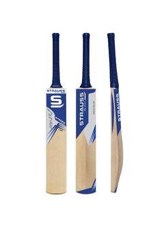 STRAUSS Strauss Cricket Bat | Edition: 11000 | English Willow | Size: Short Handle | Premium Leather Ball Cricket Bat  - Image 1