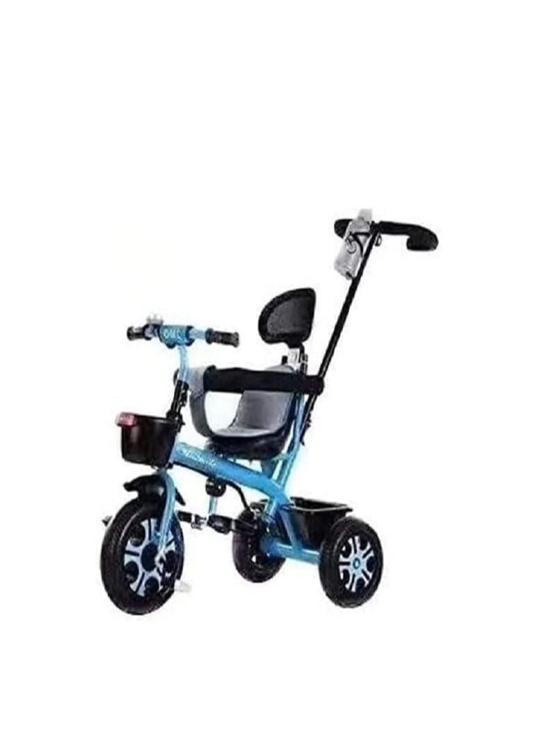 Kids Tricycles for 1 to 6 Years Old Baby Trike Kid's Ride On Tricycle with Push Bar 3 Wheel Bike for Boys & Girls 3 Wheels Tricycle Blue  - Image 4