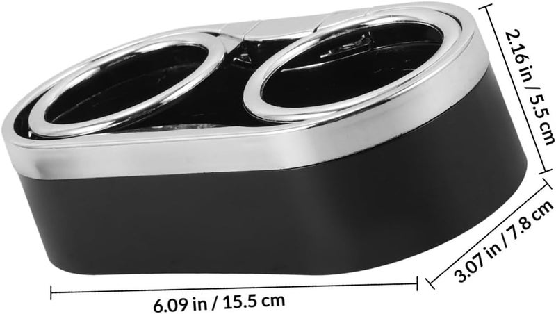 Car Double-Hole Plastic Cup Holder, Multifunctional Auto Bottle Organizer and Drink Rack, Universal Car Cup Stand for Travel and Daily Use - Image 2