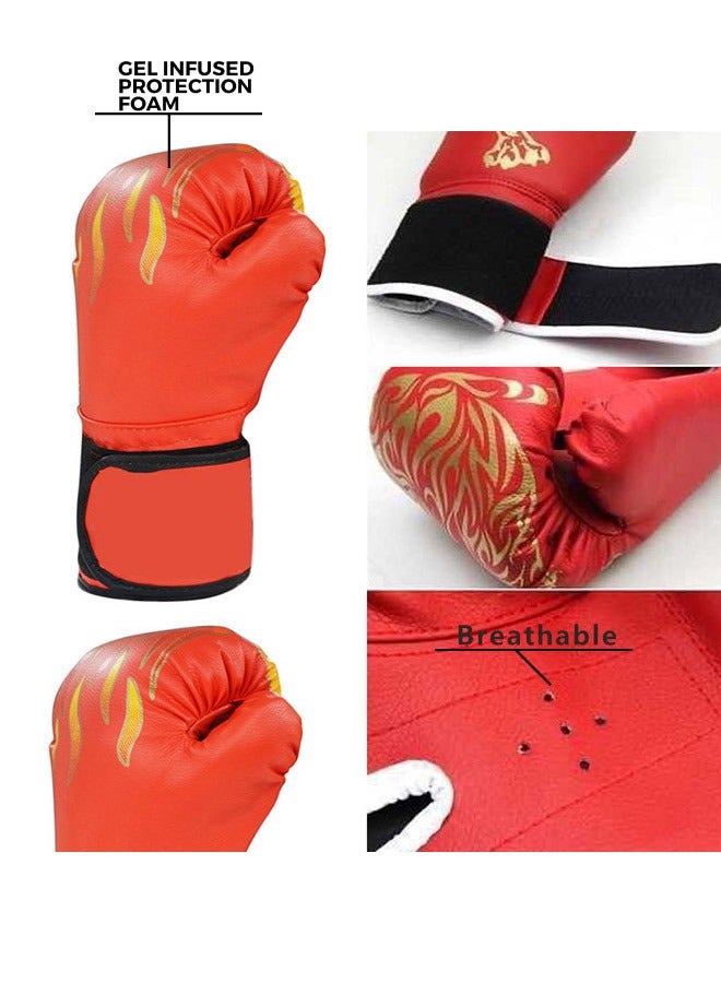 SOWUGI 1-Pair Children Training Boxing Gloves 6Oz Kid Boxing Gloves for 3-12 Ages - Image 3