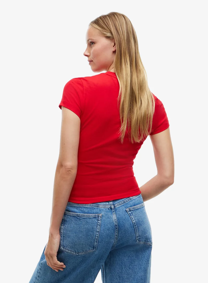Tommy Jeans Wavy Flag Slim Jersey T-Shirt