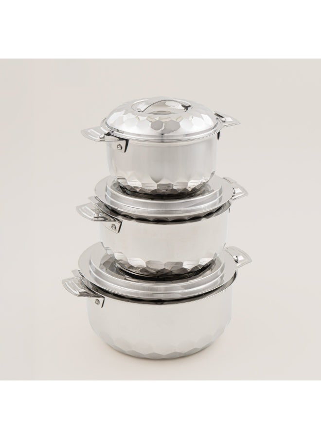 ماكسيما طقم قدور حافظ للحرارة 3 قطع ستانلس ستيل - Image 1