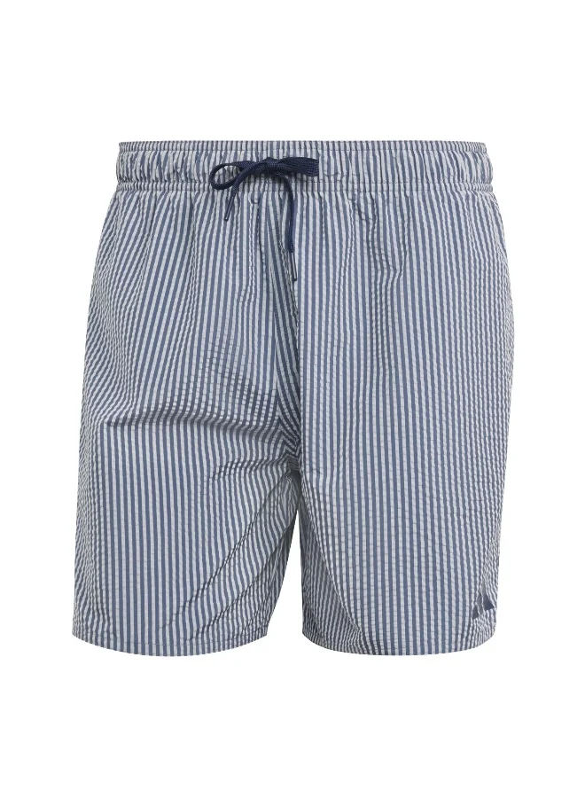 adidas Adidas Seersckr Sh 5In White Swim Shorts Swimwear For Men