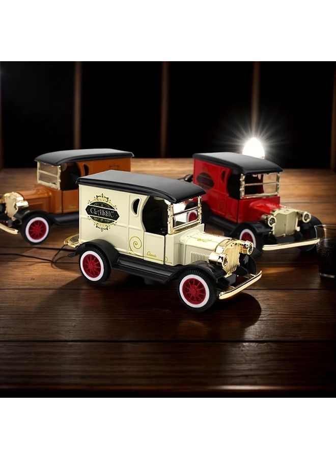 Vintage Red Alloy Die Cast Classic Car Model Detailed Metal Decor Display Gift - Image 1