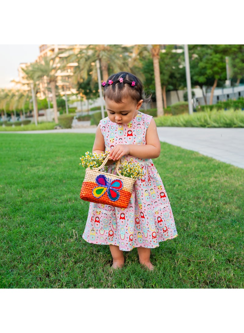 Petite Lamb Babushka Dress/Pure cotton/Boutique Kidswear - Image 2