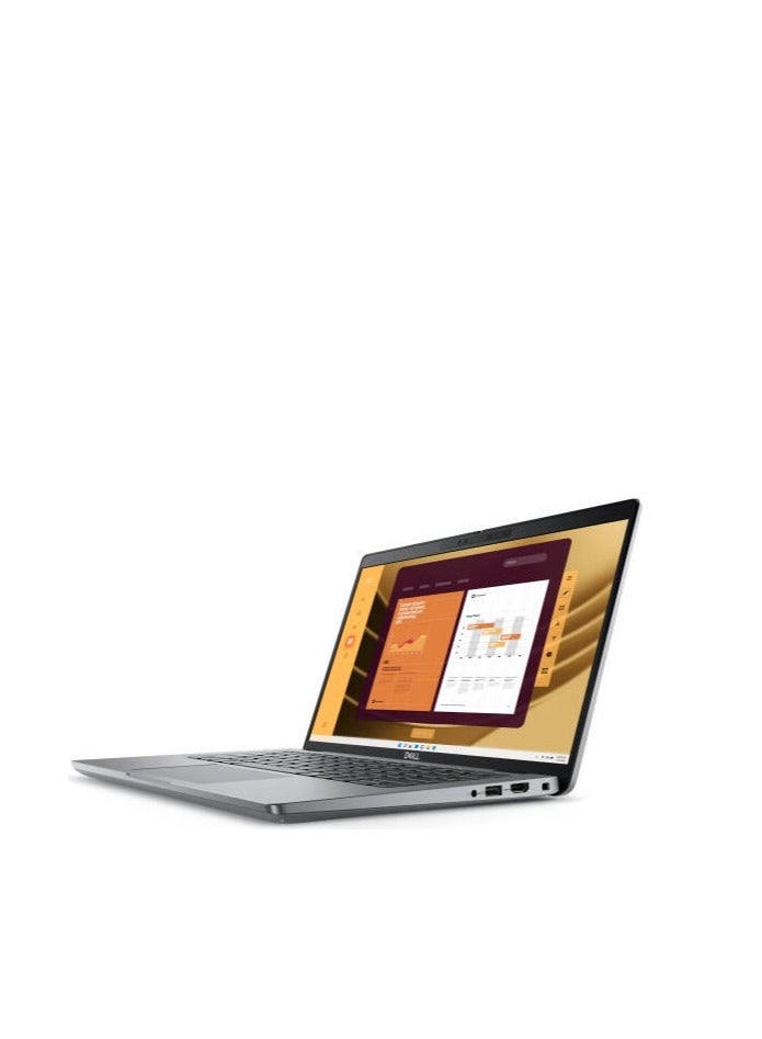 ديل لابتوب Latitude 5450 (إصدار مُطوّر) بشاشة IPS عالية الدقة بالكامل (1920×1080) مقاس 14 بوصة، بتردد 60 هرتز، ومعالج Intel Core i7-1355U، وذاكرة وصول عشوائي DDR5 سعة 8 جيجابايت، وقرص SSD سعة 512 جيجابايت، ونظام تشغيل Windows 11 Pro، وبطاقة رسومات Intel Iris Xe، ويدعم اللغتين الإنجليزية والعربية، باللون الفضي. الإنجليزية/العربية الفضي. - Image 3